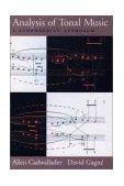 Analysis of Tonal Music A Schenkerian Approach  9780195102321 Front Cover