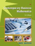 Contemporary Business Mathematics for Colleges 16th 2012 9781111821326 Front Cover
