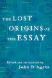 Lost Origins of the Essay  cover art
