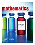 Student Workbook for Aufmann/Lockwood's Mathematics with Allied Health Applications 2012 9781133112327 Front Cover