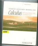 Calculus Applications and Technology 3rd 2004 Student Manual, Study Guide, etc.  9780534492328 Front Cover