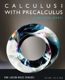 Calculus I with Precalculus 3rd 2011 9780840068330 Front Cover