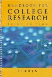 Handbook for College Research 3rd 2004 9780618441334 Front Cover