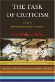 Task of Criticism Essays on Philosophy, History, and Community 2005 9780393327335 Front Cover