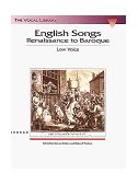 English Songs: Renaissance to Baroque The Vocal Library Low Voice cover art