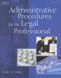 Administrative Procedures for the Legal Professional 2007 9781418018337 Front Cover