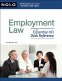Employment Law The Essential HR Desk Reference 2011 9781413313338 Front Cover