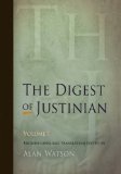 Digest of Justinian, Volume 1  9780812220339 Front Cover