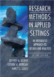 Research Methods in Applied Setttings An Integrated Approach to Design and Analysis