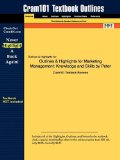 Outlines and Highlights for Marketing Management Knowledge and Skills by Peter, ISBN 8th 2014 9781428868342 Front Cover