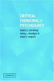 Critical Thinking in Psychology 2006 9780521608343 Front Cover