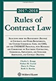 Rules of Contract Law: 2017-2018 Statutory Supplement 2018th 9781454875345 Front Cover
