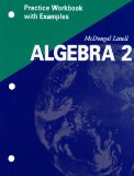 McDougal Littell Algebra 2: Practice Workbook with Examples Se 1st 2004 9780618020348 Front Cover