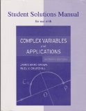 Student Solutions Manual to Accompany Complex Variables and Applications 7th 9780072878349 Front Cover