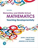 Elementary and Middle School Mathematics + Mylab Education With Enhanced Pearson Etext Access Card: Teaching Developmentally