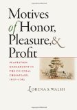 Motives of Honor, Pleasure, and Profit Plantation Management in the Colonial Chesapeake, 1607-1763  9780807832349 Front Cover