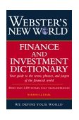 Webster's New World Finance and Investment Dictionary 2003 9780764526350 Front Cover