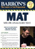 Barron's MAT Miller Analogies Test 10th 2009 Revised  9780764142352 Front Cover