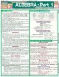 Algebra Part 1 A QuickStudy Laminated Reference Guide  9781572227354 Front Cover