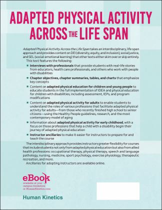 Adapted Physical Activity Across the Life Span  9781718213364 Front Cover