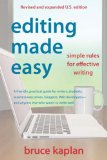 Editing Made Easy Simple Rules for Effective Writing 2021 9780942679366 Front Cover