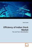 Efficiency of Indian Stock Market 2010 9783639257366 Front Cover