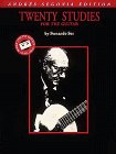 Andres Segovia - 20 Studies for Guitar Book Only cover art