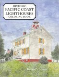 Pacific Coast Lighthouses Coloring Book 2002 9781557095367 Front Cover