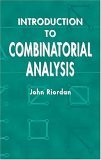 Introduction to Combinatorial Analysis 2002 9780486425368 Front Cover