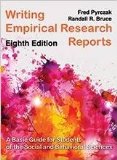 Writing Empirical Research Reports: A Basic Guide for Students of the Social and Behavioral Sciences cover art