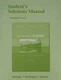 Intermediate Algebra: Concepts & Application - Student's Solutions Manual cover art