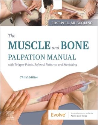 Muscle and Bone Palpation Manual with Trigger Points, Referral Patterns and Stretching 3rd 9780323761369 Front Cover