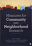 Measures for Community and Neighborhood Research  9781483358369 Front Cover