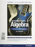 Intermediate Algebra Functions and Authentic Applications, Book a la Carte Edition cover art