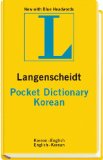 Langenscheidt Pocket Dictionary Korean 2011 9783468981371 Front Cover
