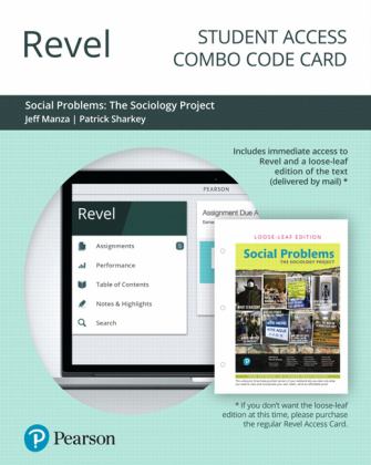 Revel for the Sociology Project Social Problems -- Combo Access Card 1st 2018 9780135193372 Front Cover
