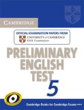 Cambridge Preliminary English Test 5 Student's Book 2008 9780521714372 Front Cover