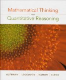 Mathematical Thinking and Quantitative Reasoning 2007 9780618777372 Front Cover