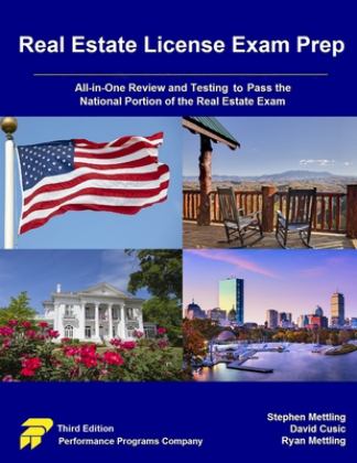 Real Estate License Exam Prep All-In-One Review and Testing to Pass the National Portion of the Real Estate Exam  9780915777372 Front Cover