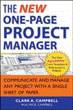 New One-Page Project Manager Communicate and Manage Any Project with a Single Sheet of Paper cover art