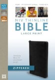 NIV Thinline Zippered Collection Bible 2013 9780310421375 Front Cover