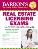 Barron's Real Estate Licensing Exams Salesperson, Broker, Appraiser 8th 9780764142376 Front Cover