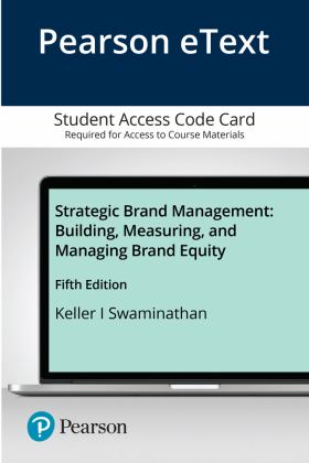 Strategic Brand Management Building, Measuring, and Managing Brand Equity 5th 9780135641378 Front Cover