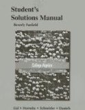 Student Solutions Manual for Essentials of College Algebra  cover art