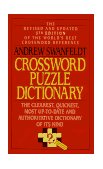 Crossword Puzzle Dictionary 5th 9780061000386 Front Cover