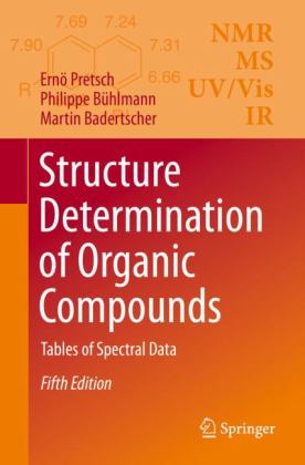 Spektroskopische Daten Zur Strukturaufklï¿½rung Organischer Verbindungen 5th 9783662624388 Front Cover