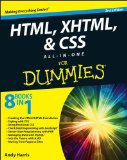 HTML5, and CSS3 All-in-One for Dummies  cover art