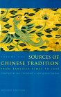 Sources of Chinese Tradition From Earliest Times To 1600
