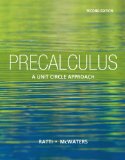 Precalculus A Unit Circle Approach cover art