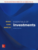 Ise Essentials of Investments 11th 9781260288391 Front Cover